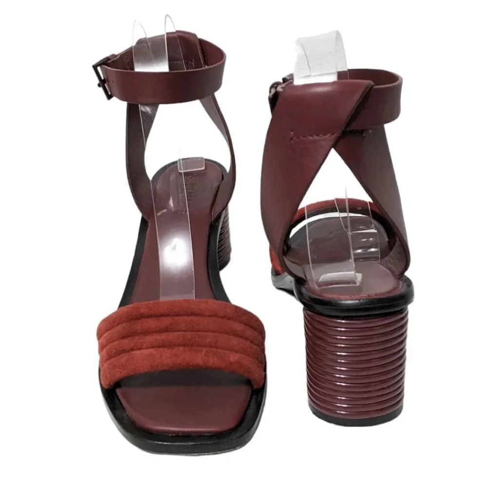 MERCEDES CASTILLO Hiru Ankle Strap Art Deco Heel Sandals 9.5